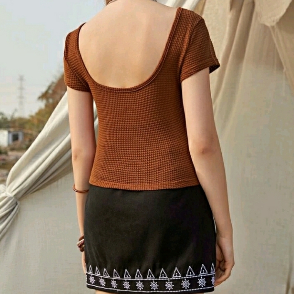 Solid Tee. Brown. S. Perfect Conditions - image 2